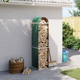 Vidaxx stockage de bois de chauffage 40x45x170 cm acier galvanisé vert