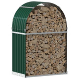 Vidaxx stockage de bois de chauffage 80x45x120 cm acier galvanisé vert