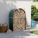 Vidaxx stockage de bois de chauffage 80x45x120 cm acier galvanisé vert