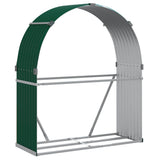 Vidaxx stockage de bois de chauffage 120x45x140 cm acier galvanisé vert