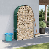 Vidaxx stockage de bois de chauffage 120x45x210 cm acier galvanisé vert