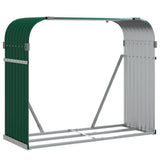 Vidaxx stockage de bois de chauffage 120x45x100 cm acier galvanisé vert