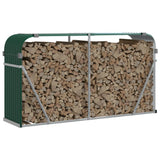 Vidaxx stockage de bois de chauffage 180x45x100 cm acier galvanisé vert