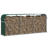 Vidaxx stockage de bois de chauffage 234x45x100 cm acier galvanisé vert