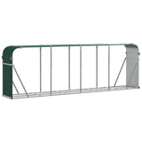 Vidaxx stockage de bois de chauffage 300x45x100 cm acier galvanisé vert