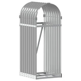 Vidaxx stockage de bois de chauffage 40x45x100 cm acier galvanisé gris clair