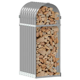 Vidaxx stockage de bois de chauffage 40x45x100 cm acier galvanisé gris clair
