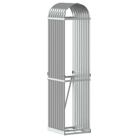 Vidaxx stockage de bois de chauffage 40x45x170 cm acier galvanisé gris clair