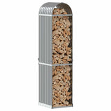 Vidaxx stockage de bois de chauffage 40x45x170 cm acier galvanisé gris clair