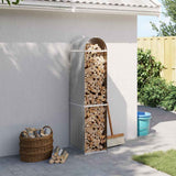 Vidaxx stockage de bois de chauffage 40x45x170 cm acier galvanisé gris clair