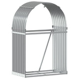 Vidaxx stockage de bois de chauffage 80x45x120 cm acier galvanisé gris clair