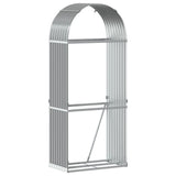 Vidaxx stockage de bois de chauffage 80x45x190 cm acier galvanisé gris clair