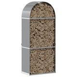 Vidaxx stockage de bois de chauffage 80x45x190 cm acier galvanisé gris clair