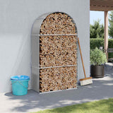 Vidaxx stockage de bois de chauffage 120x45x210 cm acier galvanisé gris clair