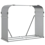 Vidaxx stockage de bois de chauffage 120x45x100 cm acier galvanisé gris clair