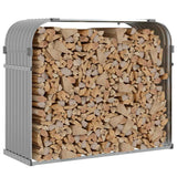 Vidaxx stockage de bois de chauffage 120x45x100 cm acier galvanisé gris clair
