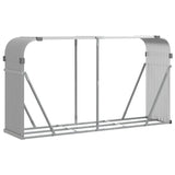 Vidaxx stockage de bois de chauffage 180x45x100 cm acier galvanisé gris clair