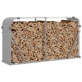 Vidaxx stockage de bois de chauffage 180x45x100 cm acier galvanisé gris clair