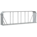 Vidaxx stockage de bois de chauffage 300x45x100 cm acier galvanisé gris clair