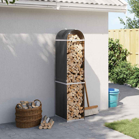 Vidaxx stockage de bois de chauffage 40x45x170 cm acier galvanisé anthracite