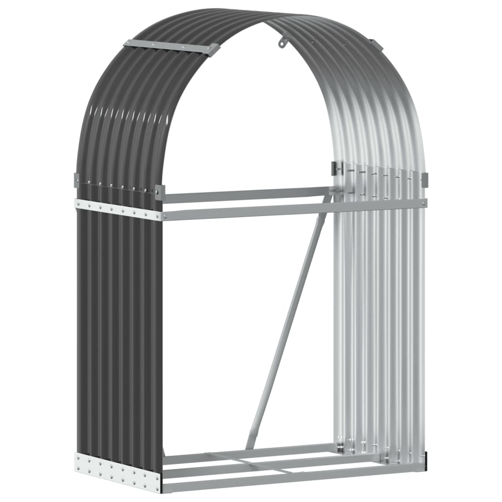 Vidaxx stockage de bois de chauffage 80x45x120 cm acier galvanisé anthracite