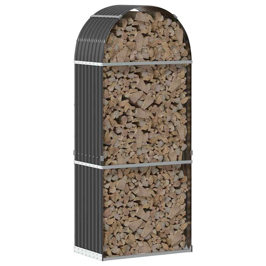 Vidaxx stockage de bois de chauffage 80x45x190 cm acier galvanisé anthracite