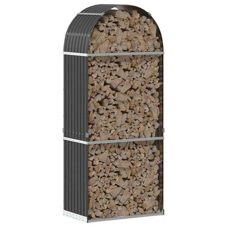 Vidaxx stockage de bois de chauffage 80x45x190 cm acier galvanisé anthracite