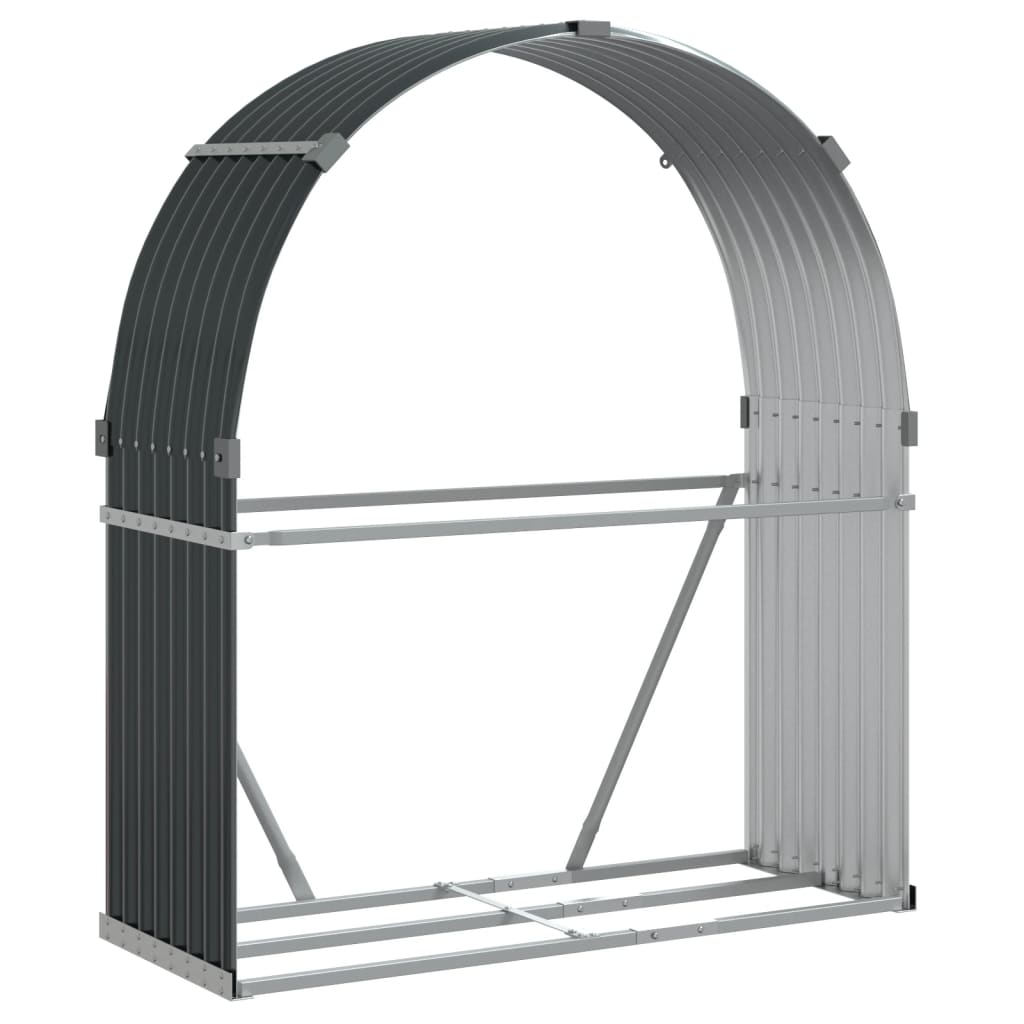 Vidaxx stockage de bois de chauffage 120x45x140 cm acier galvanisé anthracite