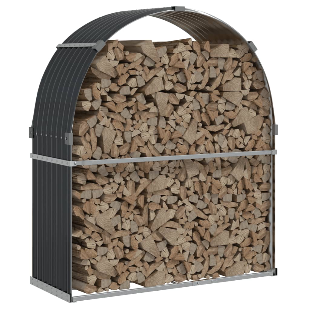Vidaxx stockage de bois de chauffage 120x45x140 cm acier galvanisé anthracite