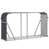 Stockage de bois de chauffage Vidaxx 180x45x100 cm acier galvanisé anthracite