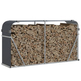Stockage de bois de chauffage Vidaxx 180x45x100 cm acier galvanisé anthracite