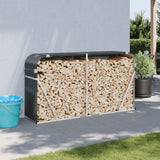 Stockage de bois de chauffage Vidaxx 180x45x100 cm acier galvanisé anthracite