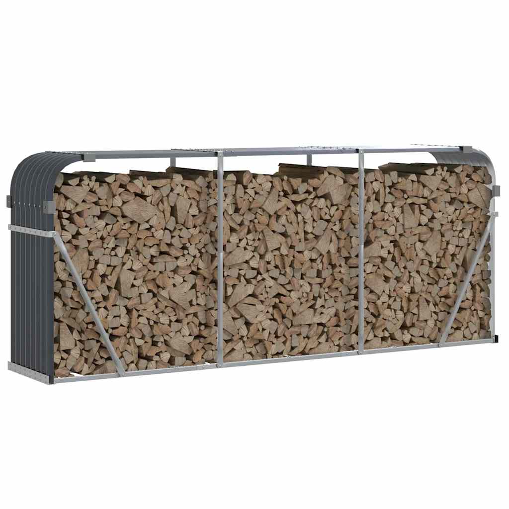 Vidaxx stockage de bois de chauffage 234x45x100 cm acier galvanisé anthracite