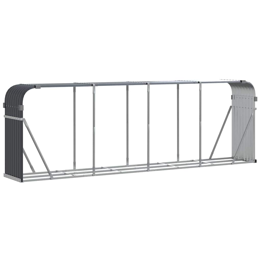 Vidaxx stockage de bois de chauffage 300x45x100 cm acier galvanisé anthracite
