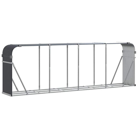 Vidaxx stockage de bois de chauffage 300x45x100 cm acier galvanisé anthracite