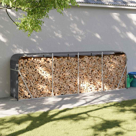 Vidaxx stockage de bois de chauffage 300x45x100 cm acier galvanisé anthracite