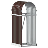 Vidaxx stockage de bois de chauffage 40x45x100 cm acier galvanisé marron