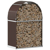 Vidaxx stockage de bois de chauffage 80x45x120 cm acier galvanisé marron