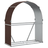 Vidaxx stockage de bois de chauffage 120x45x140 cm acier galvanisé marron