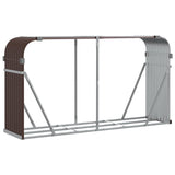 Vidaxx stockage de bois de chauffage 180x45x100 cm acier galvanisé marron
