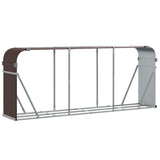 Vidaxx stockage de bois de chauffage 234x45x100 cm acier galvanisé marron