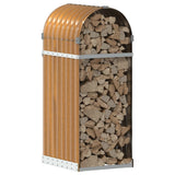 Vidaxx stockage de bois de chauffage 40x45x100 cm acier galvanisé marron clair