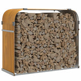 Vidaxx stockage de bois de chauffage 120x45x100 cm acier galvanisé marron clair