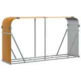 Vidaxx stockage de bois de chauffage 180x45x100 cm acier galvanisé marron clair