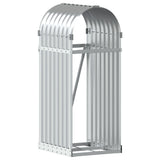 Vidaxx stockage de bois de chauffage 40x45x100 cm en acier galvanisé couleur argent