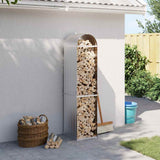 Vidaxx stockage de bois de chauffage 40x45x170 cm en acier galvanisé couleur argent