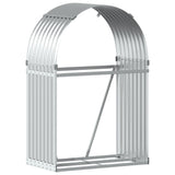 Vidaxx stockage de bois de chauffage 80x45x120 cm en acier galvanisé couleur argent