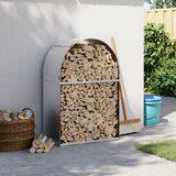 Vidaxx stockage de bois de chauffage 80x45x120 cm en acier galvanisé couleur argent