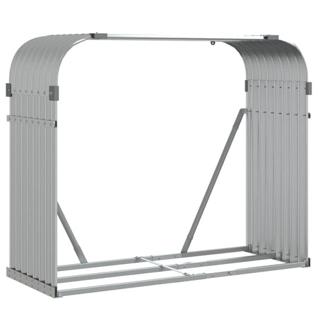Vidaxx stockage de bois de chauffage 120x45x100 cm acier galvanisé couleur argent