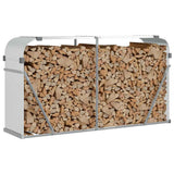 Vidaxx stockage de bois de chauffage 180x45x100 cm acier galvanisé couleur argent
